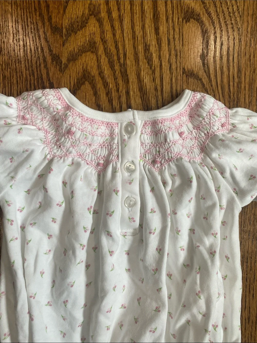 bella bliss Baby Girl's Casey Floral Cotton Bubble Romper, size 6M. Like new